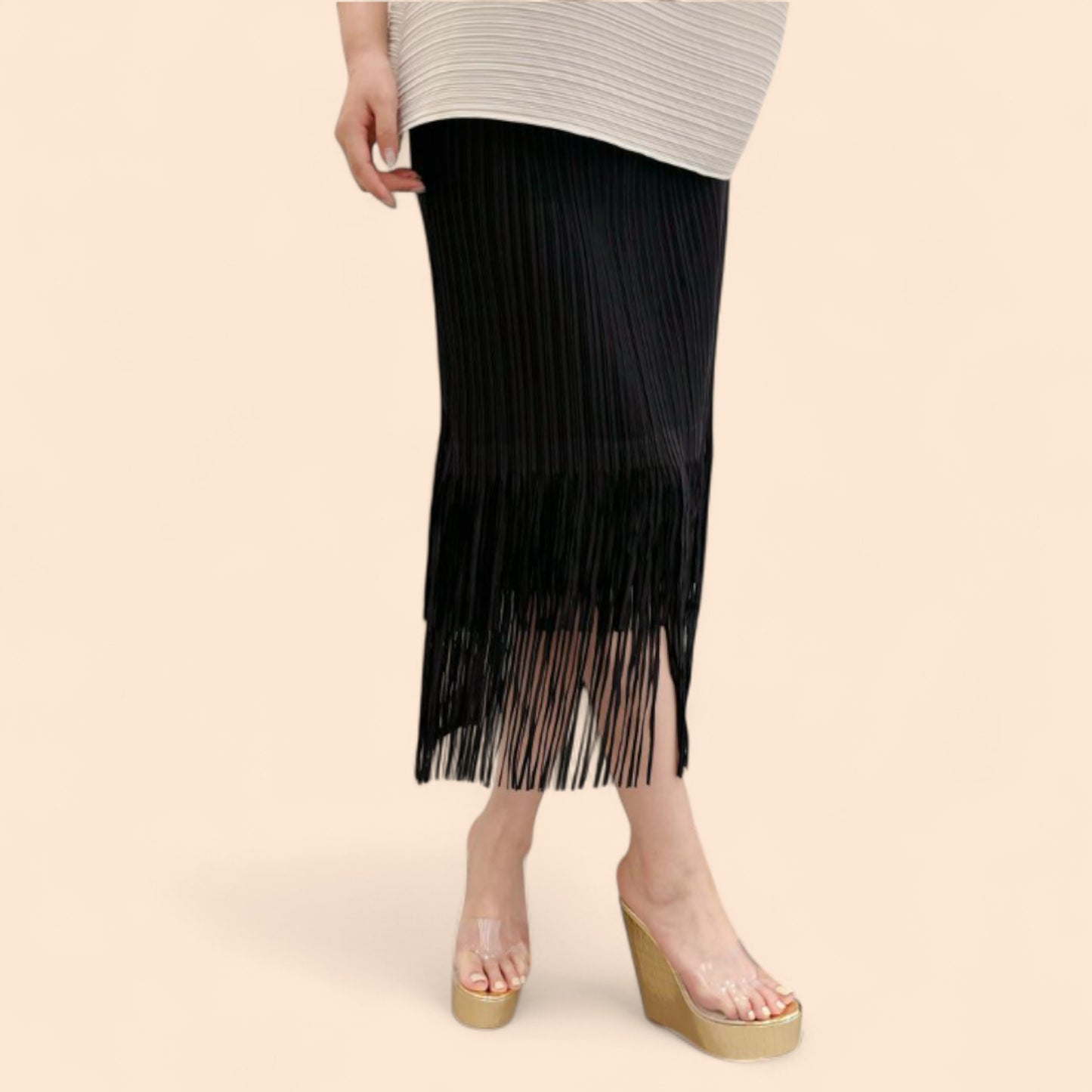 Sandalias Doradas Plataforma Luna Pop