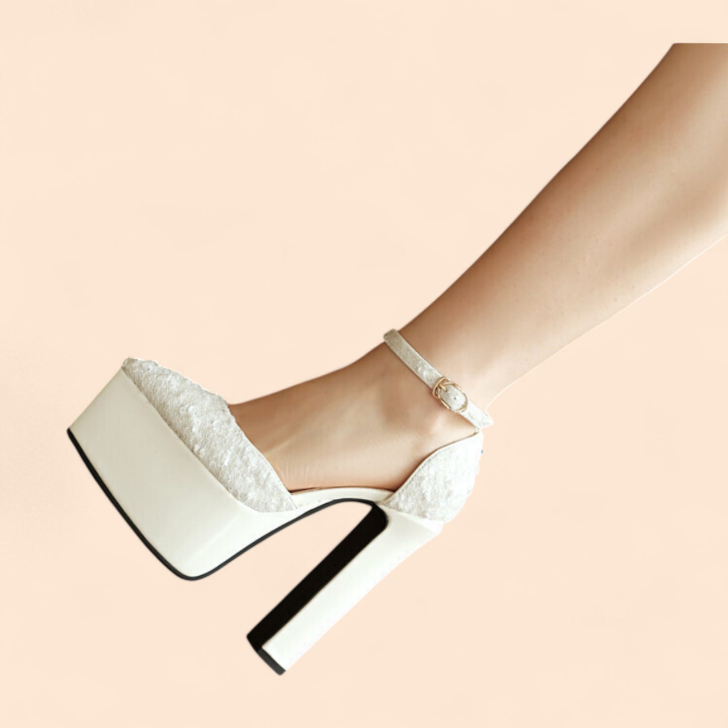 Sandalias Novia Plataforma Majestuosa Nupcial