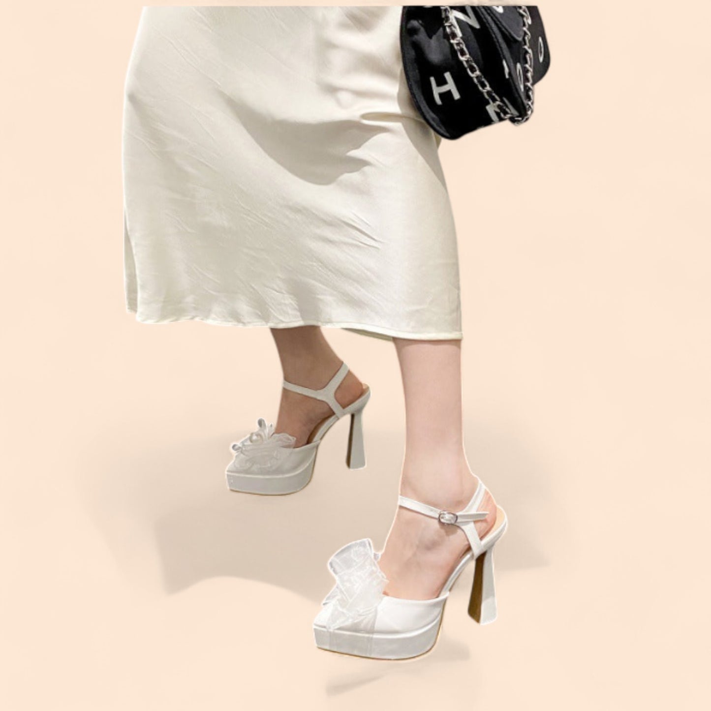 Sandalias Novia Plataforma Celestial Glam