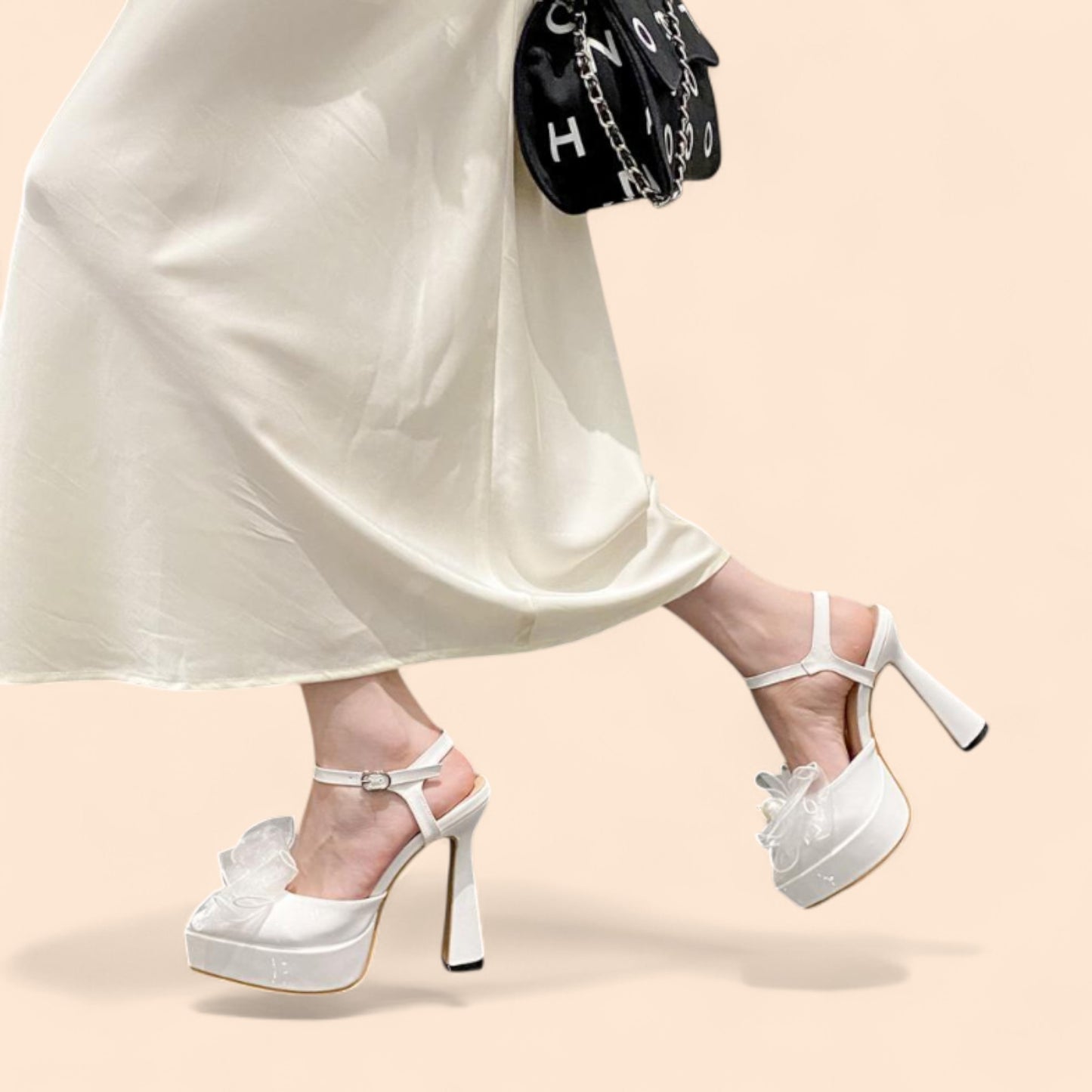 Sandalias Novia Plataforma Celestial Glam