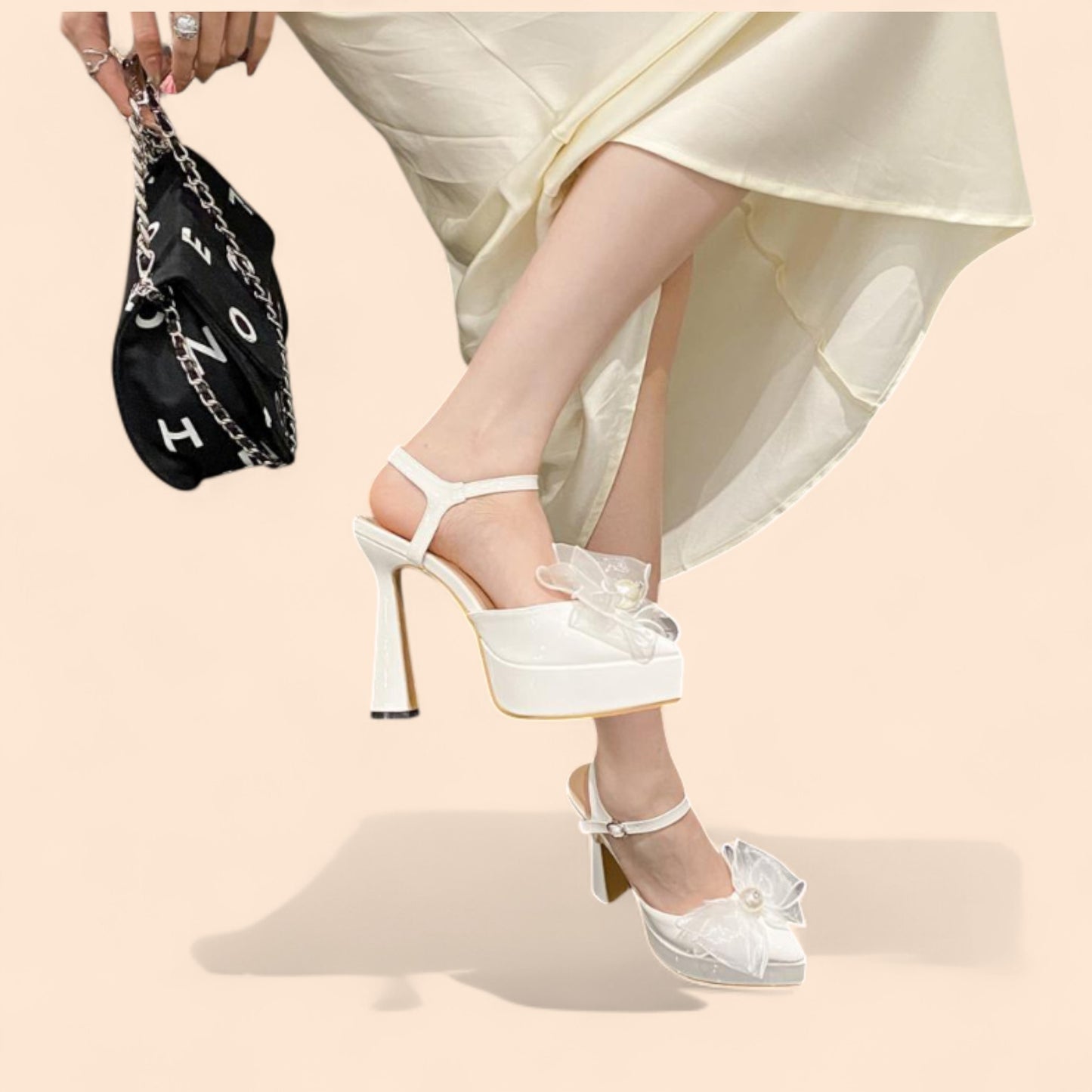 Sandalias Novia Plataforma Celestial Glam