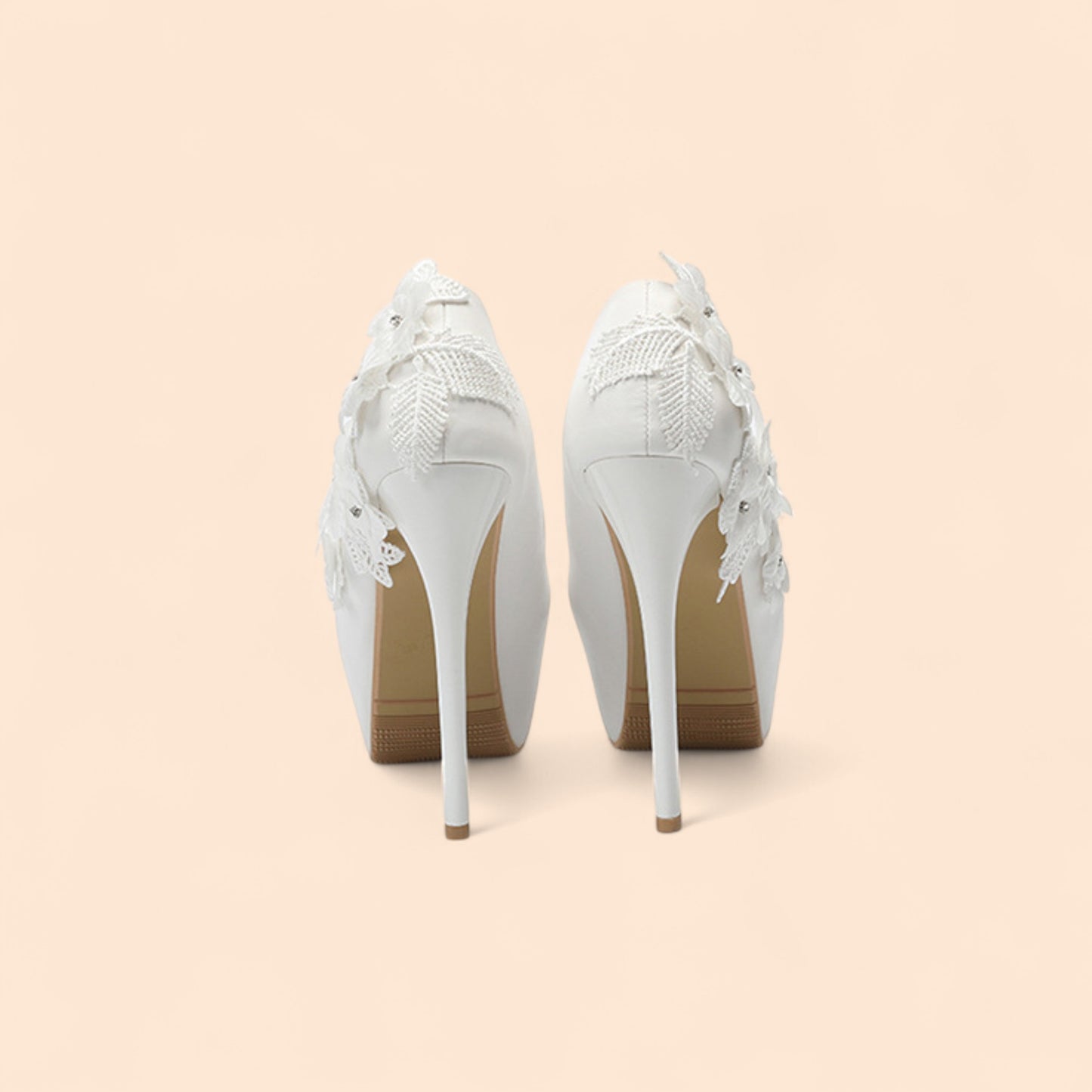Sandalias Novia Plataforma Esencia Nupcial