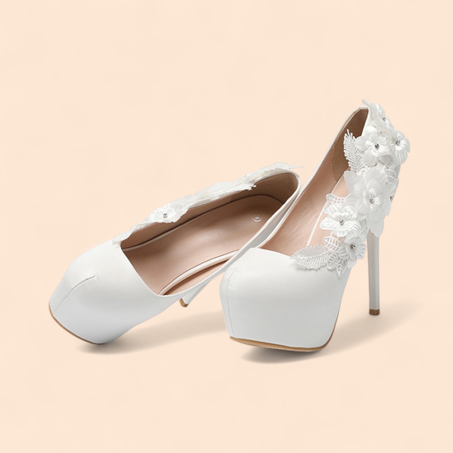 Sandalias Novia Plataforma Esencia Nupcial