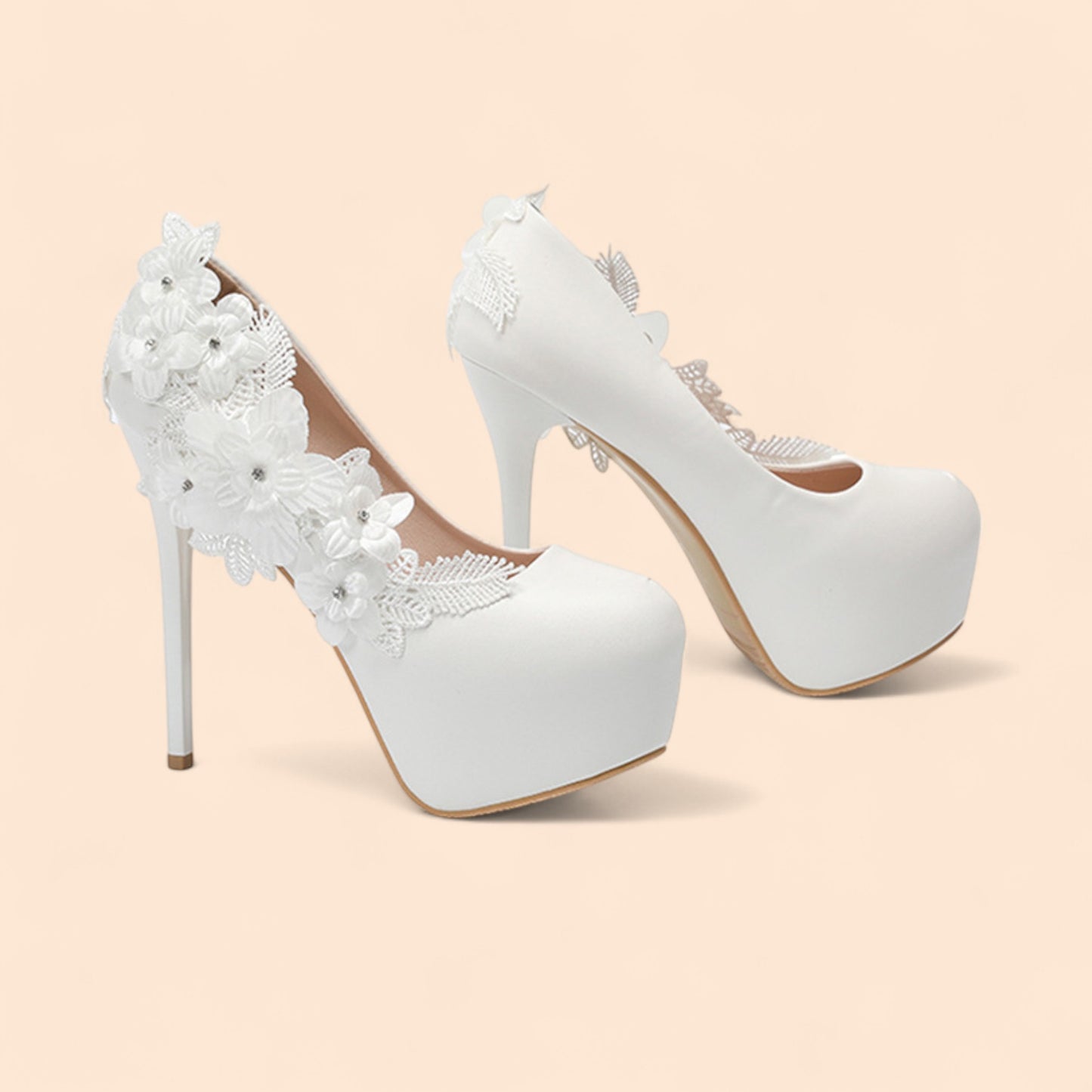 Sandalias Novia Plataforma Esencia Nupcial
