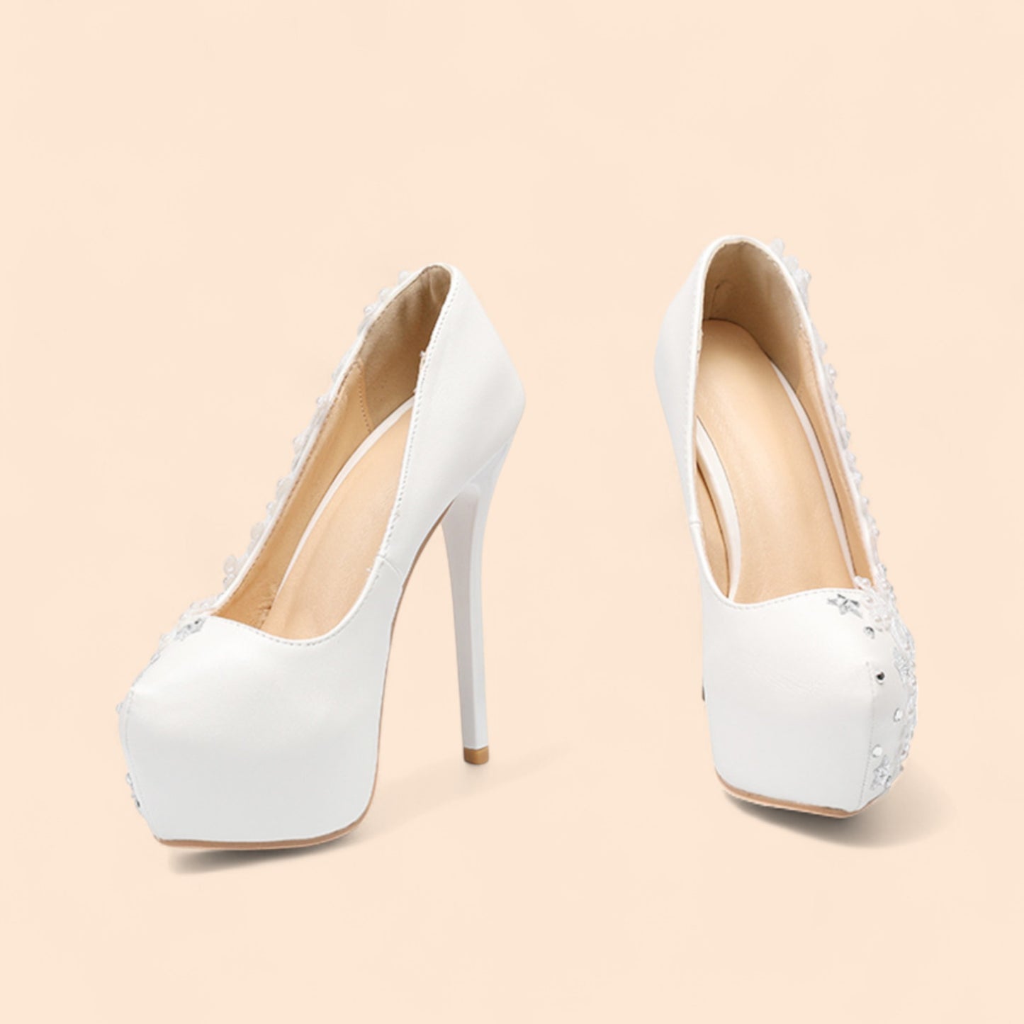 Sandalias Novia Plataforma Estrella Nupcial