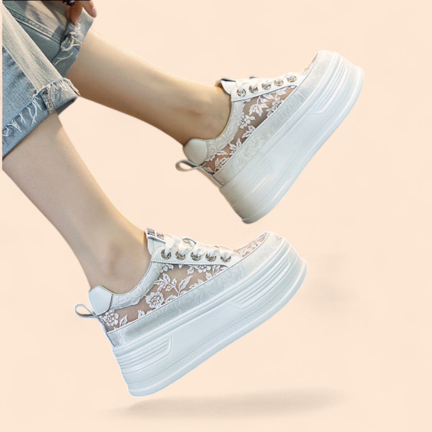 Zapatos De Novia Cómodos Con Plataforma Diva Blanca