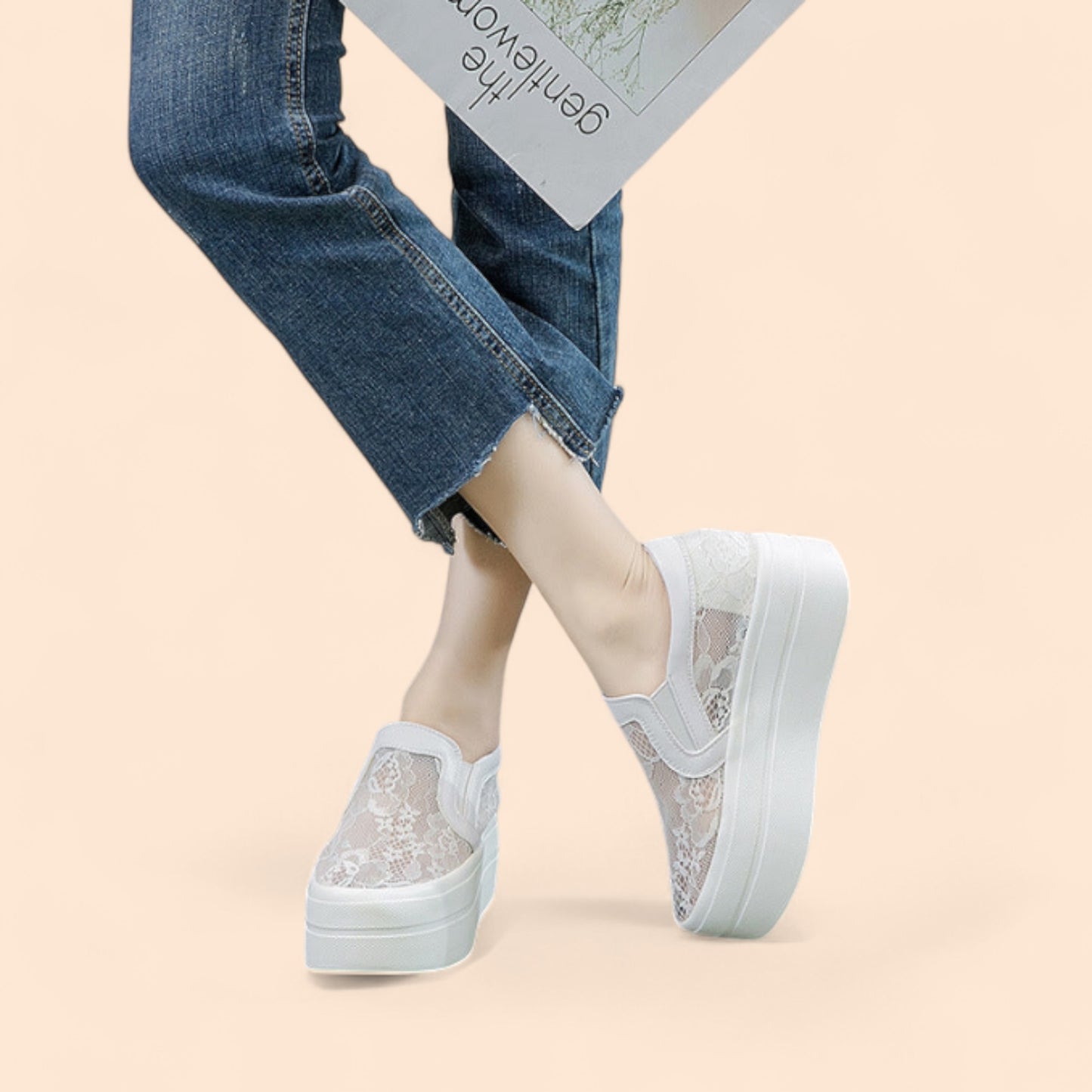 Zapatos De Novia Cómodos Con Plataforma Luz de Novia