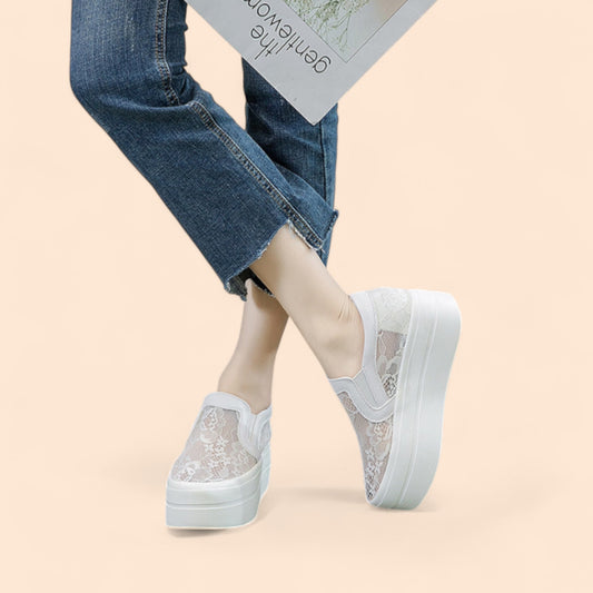 Zapatos De Novia Cómodos Con Plataforma Luz de Novia