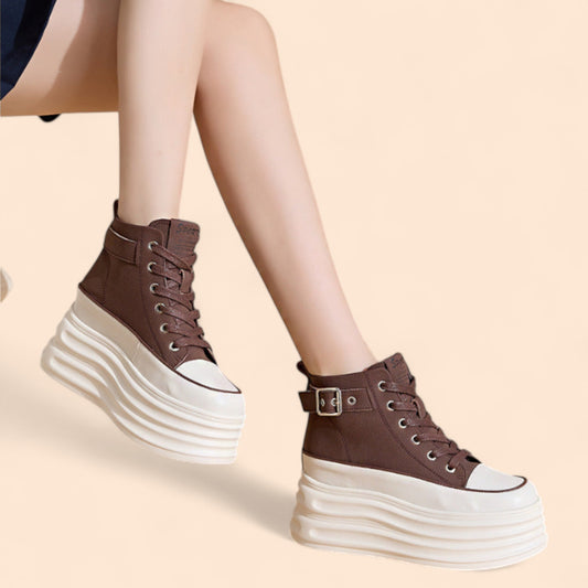 Zapatillas Marrones Plataforma Eclipse