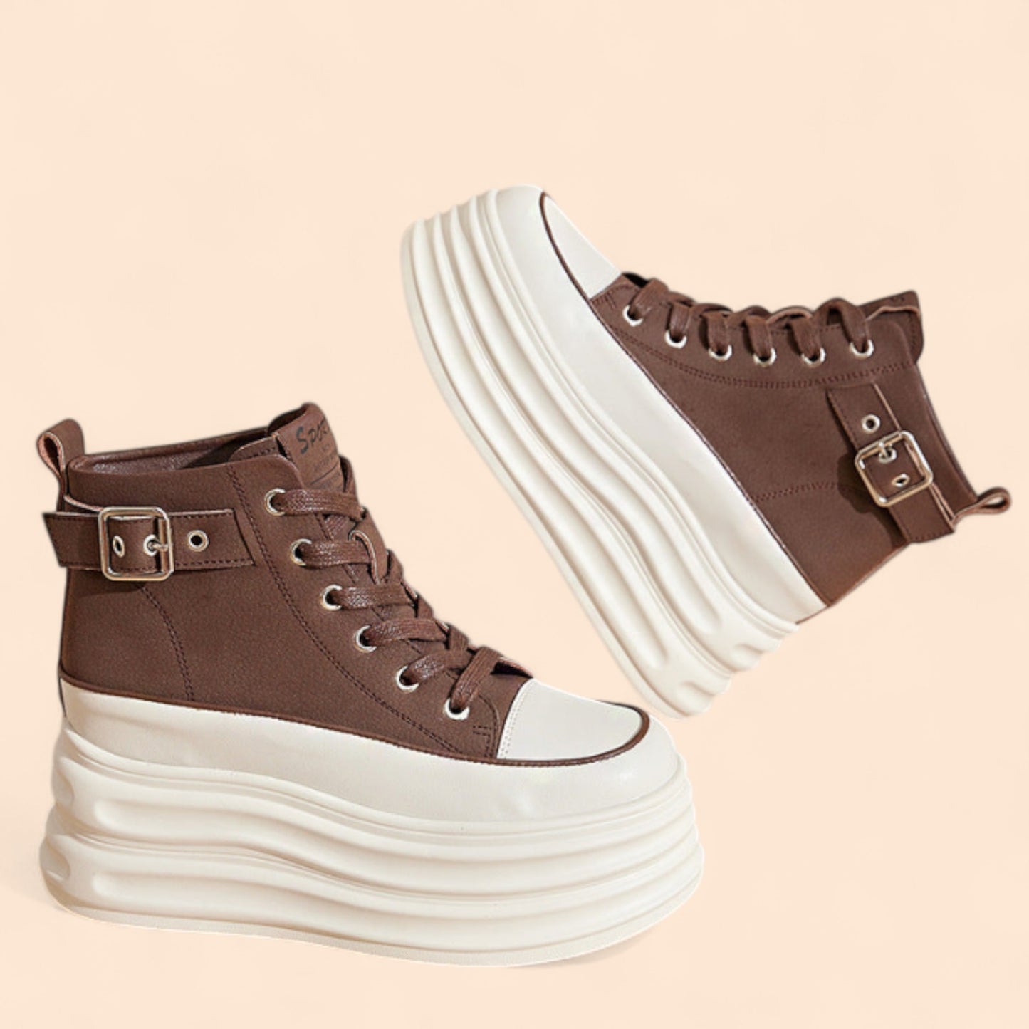 Zapatillas Marrones Plataforma Eclipse