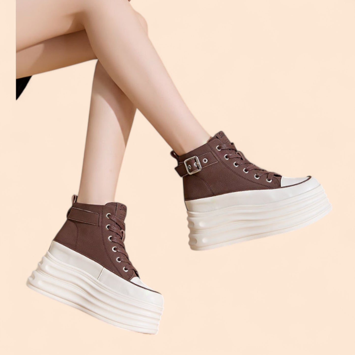 Zapatillas Marrones Plataforma Eclipse