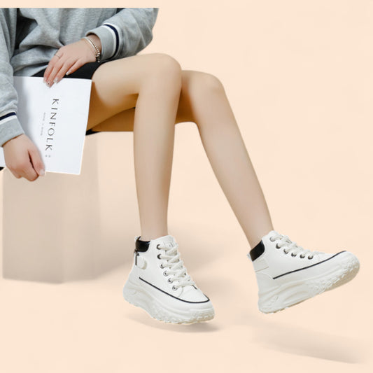 Zapatillas Blancas Plataforma Épica