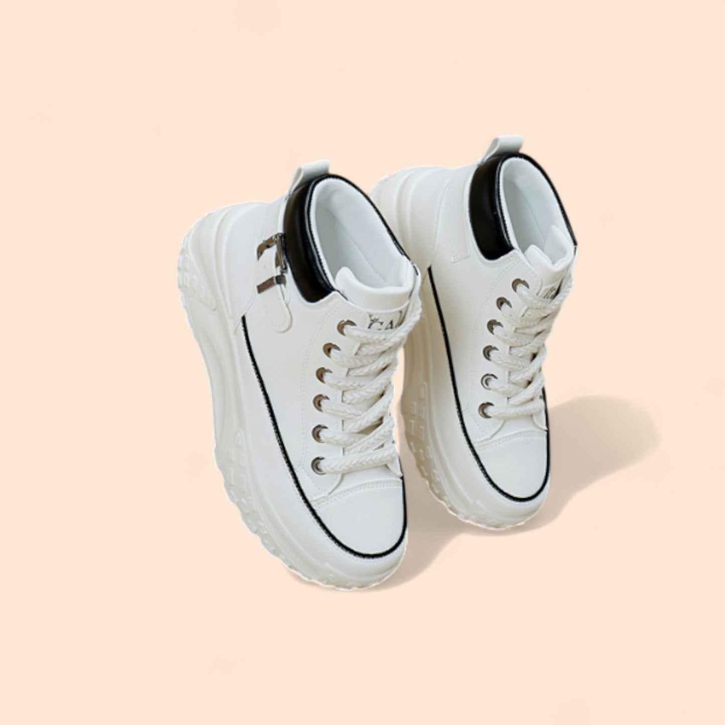 Zapatillas Blancas Plataforma Épica