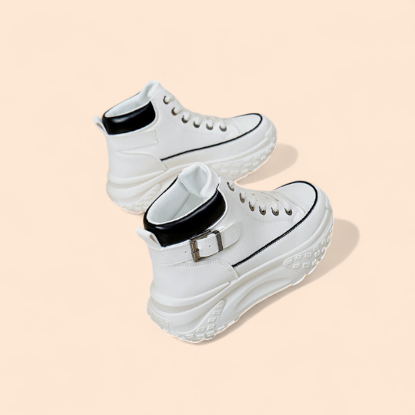 Zapatillas Blancas Plataforma Épica