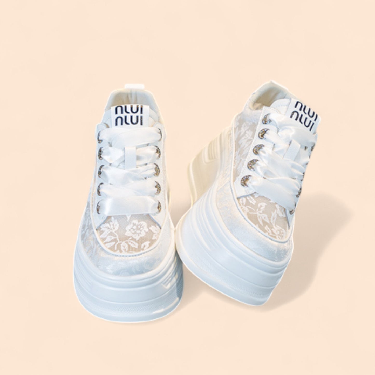 Zapatos De Novia Cómodos Con Plataforma Diva Blanca