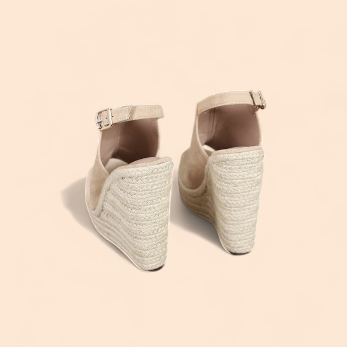Sandalias Plataforma Beige Marbella