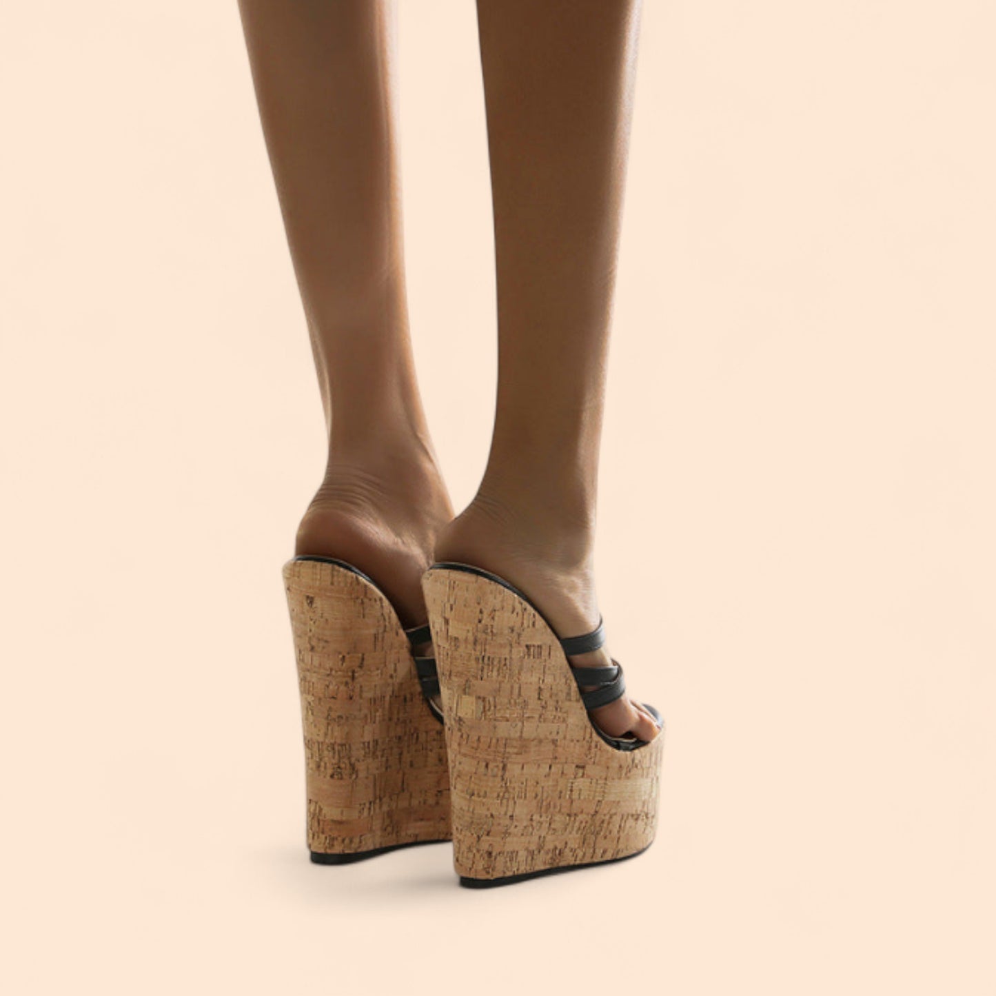 Sandalias Negras Plataforma Audacia