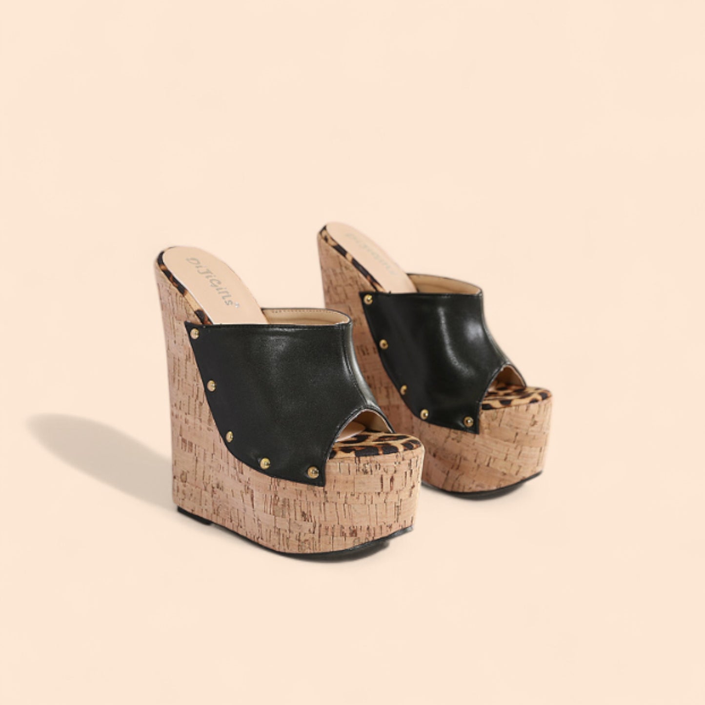 Sandalias Negras Plataforma Altanera