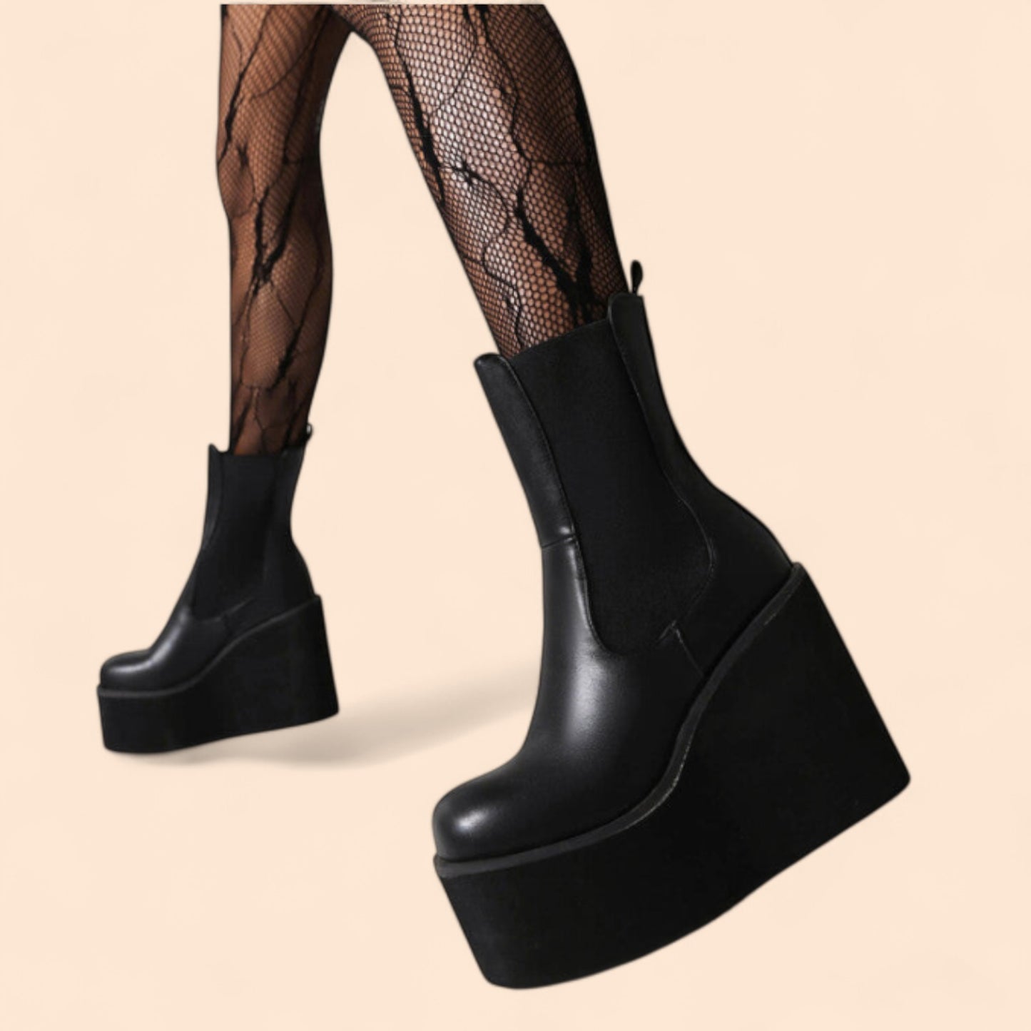 Botines Negros Plataforma Tempestad