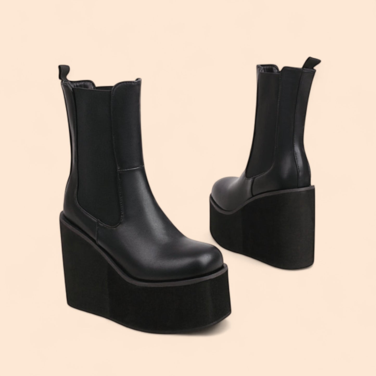 Botines Negros Plataforma Tempestad