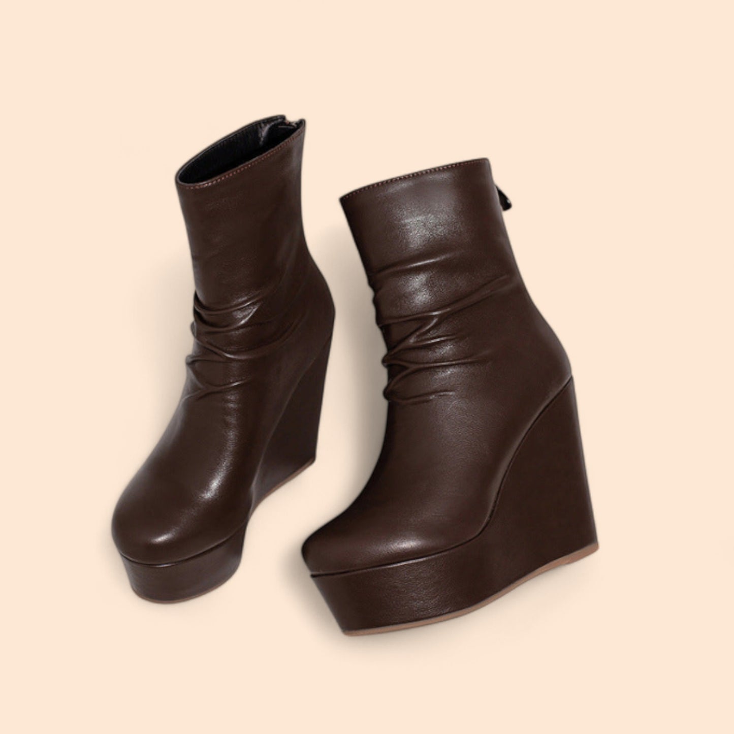 Botines Plataforma Marrones Eterna