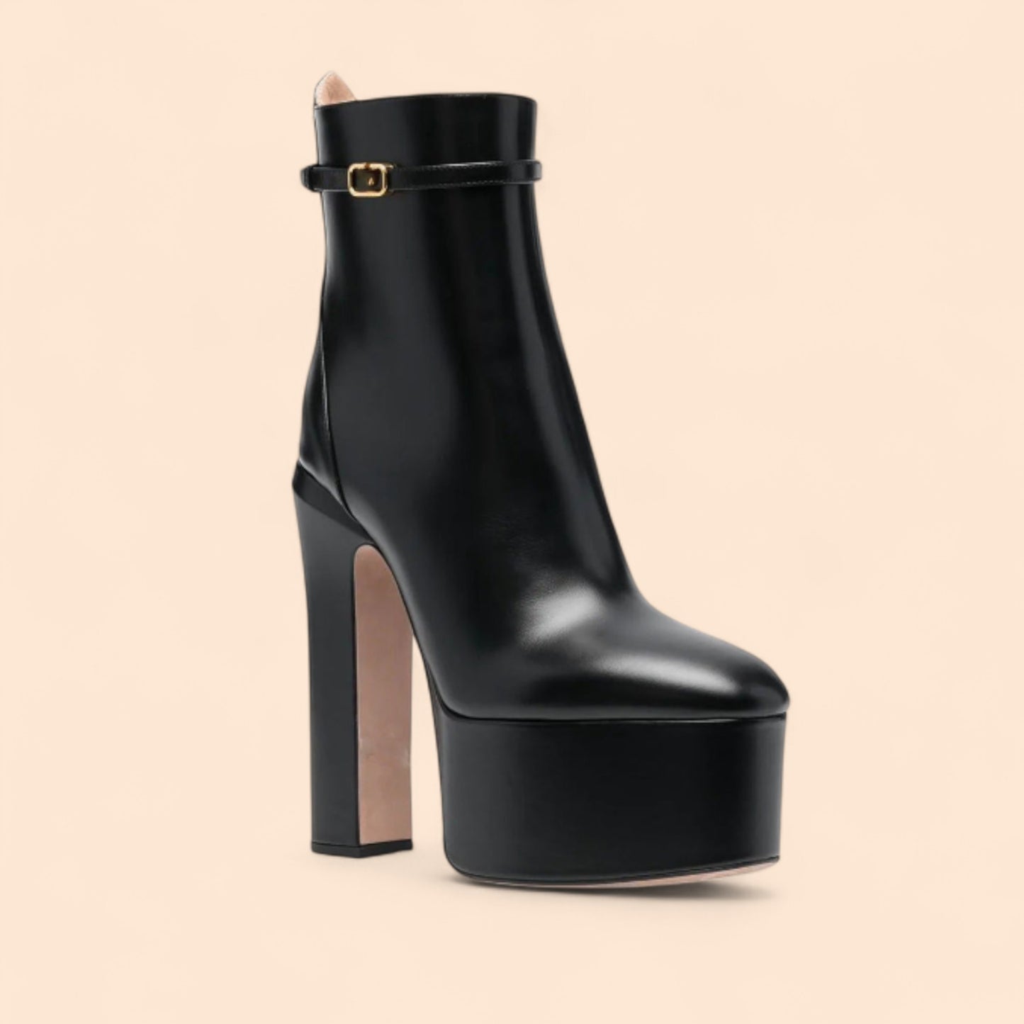 Botines Plataforma Negros Emperatriz