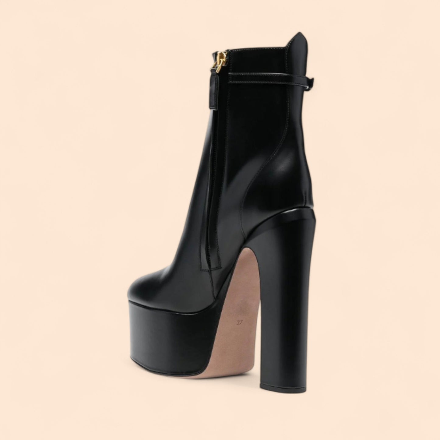 Botines Plataforma Negros Emperatriz
