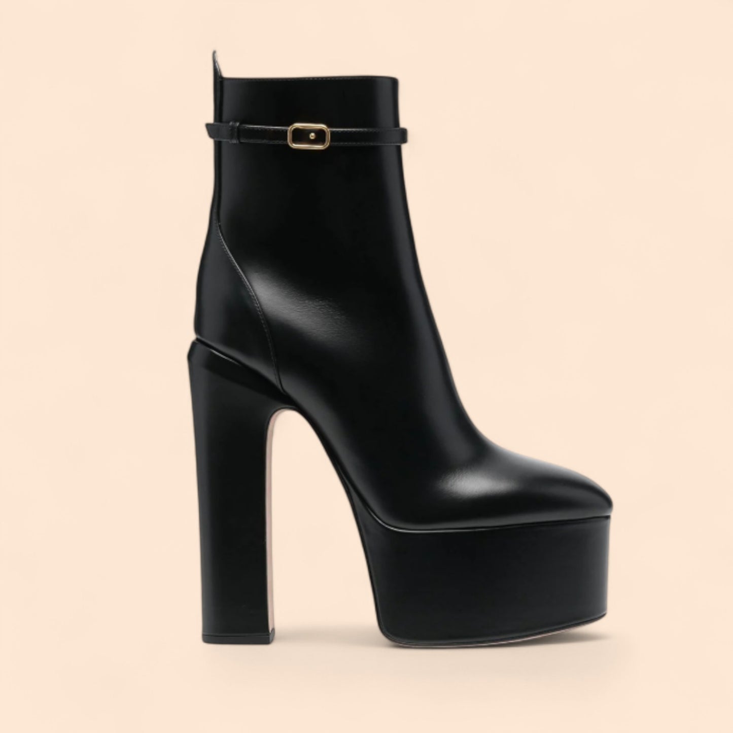 Botines Plataforma Negros Emperatriz