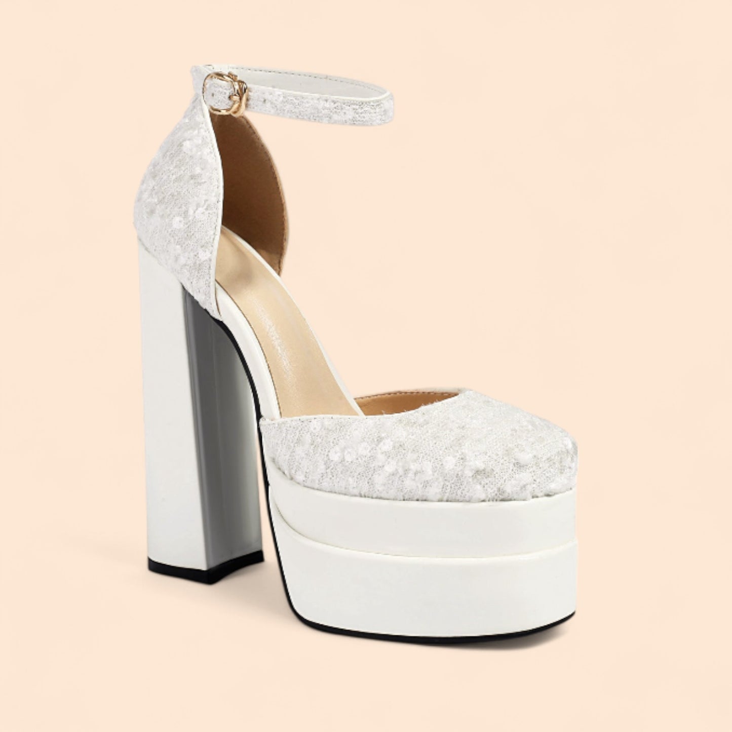 Sandalias Novia Plataforma Luz de mi Boda