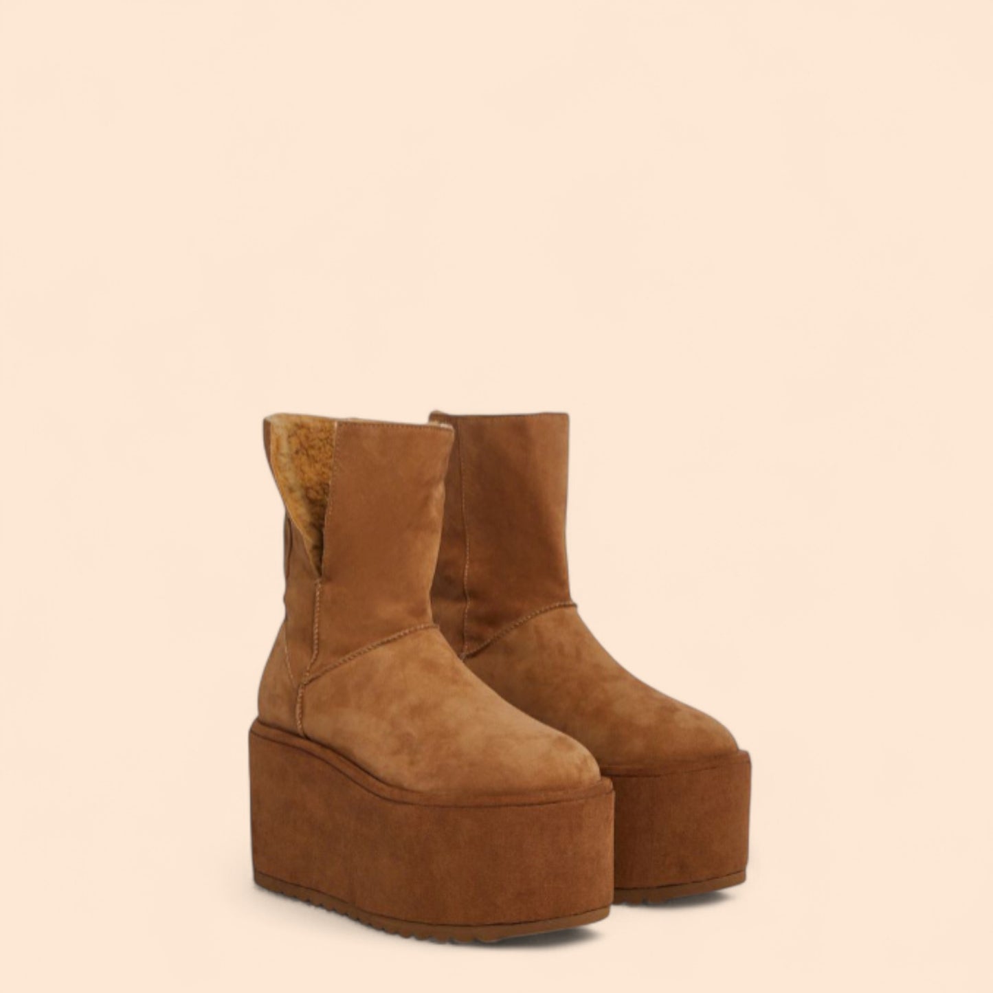 Botas Marrones Plataforma Warm Up