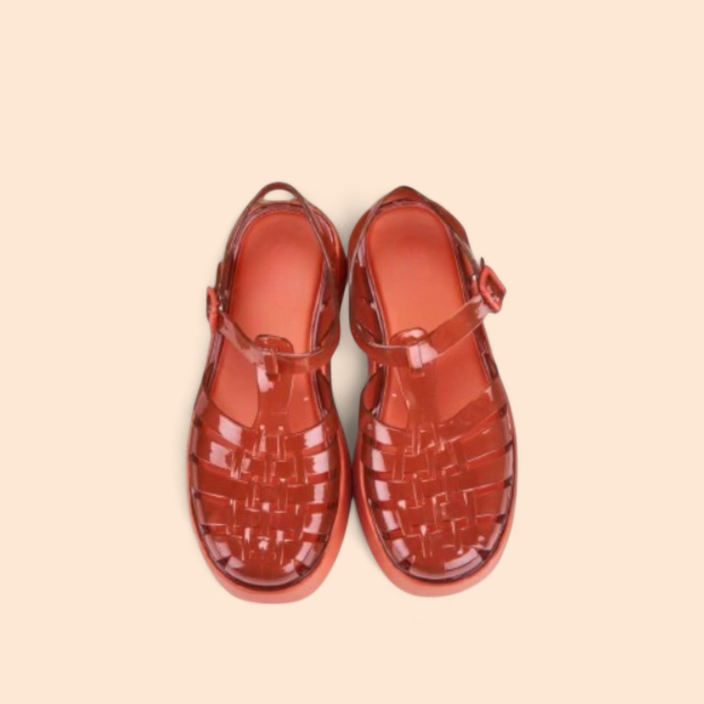Sandalias Rojas Plataforma Melissa