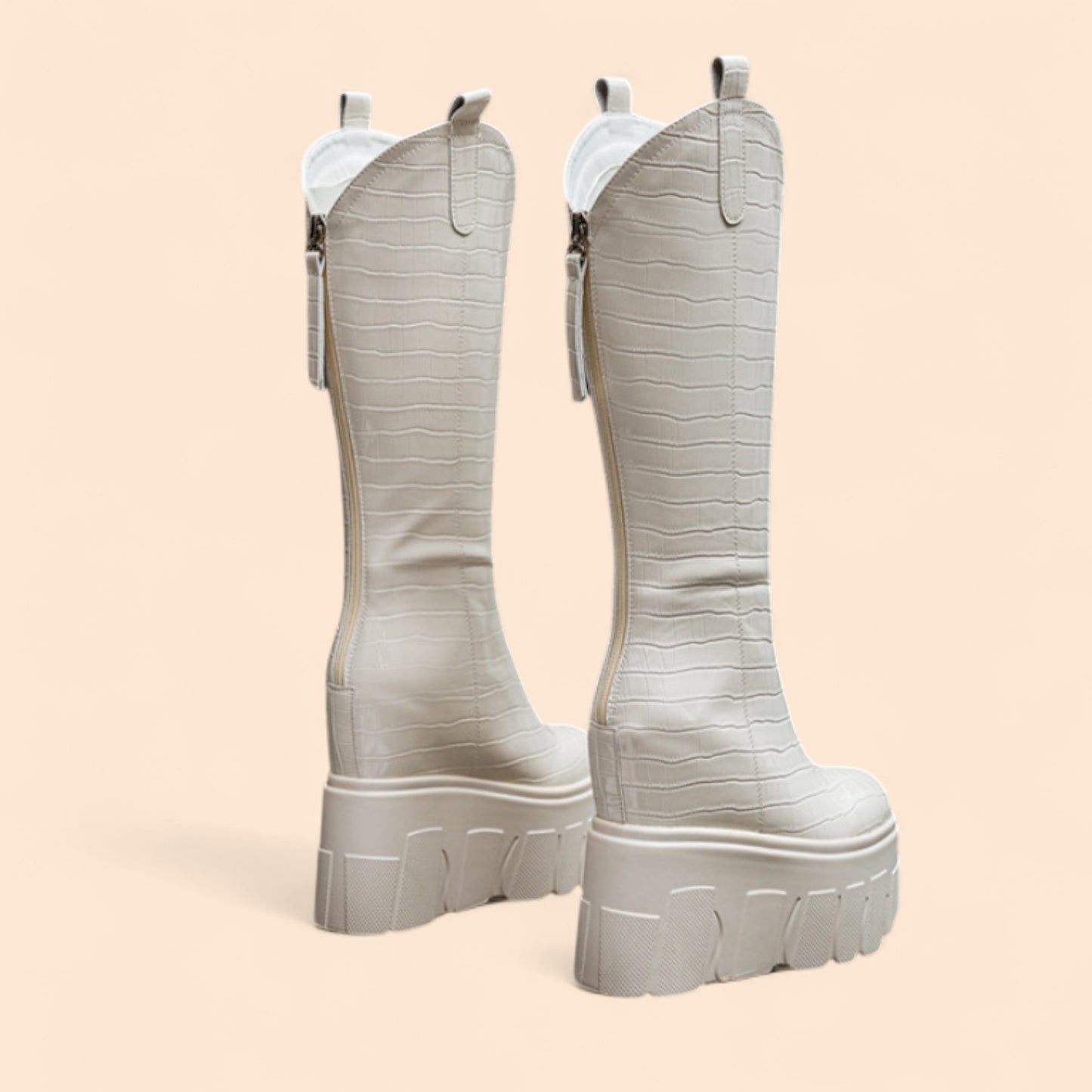 Botas Blancas Plataforma Street Power