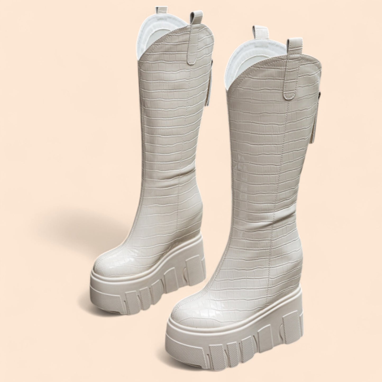 Botas Blancas Plataforma Street Power