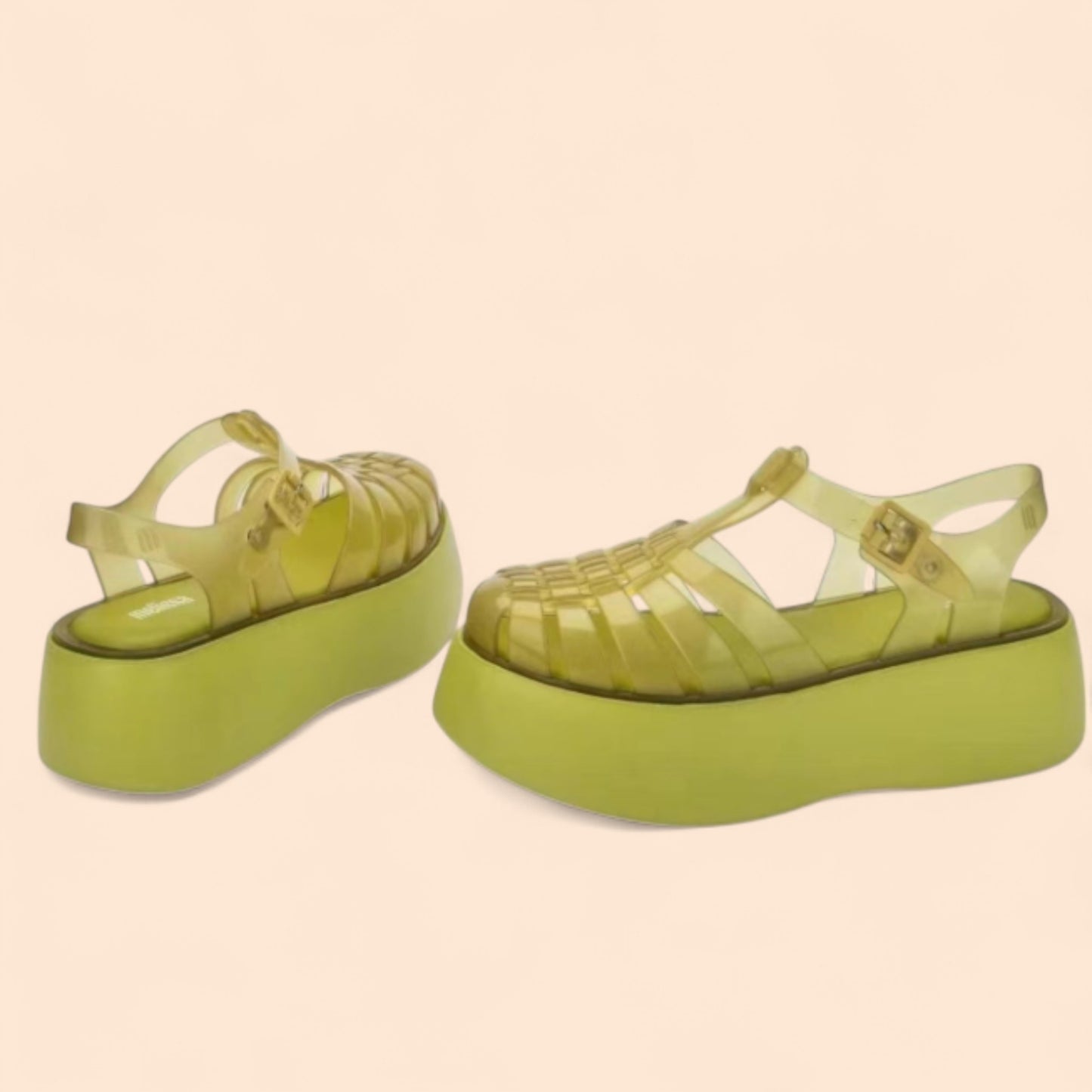 Sandalias Amarillas Plataforma Urban Flow
