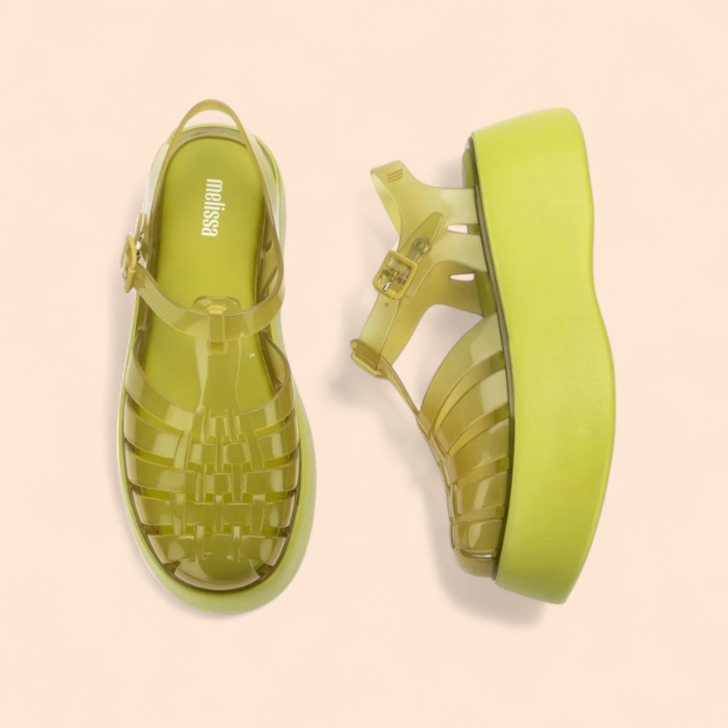 Sandalias Amarillas Plataforma Urban Flow