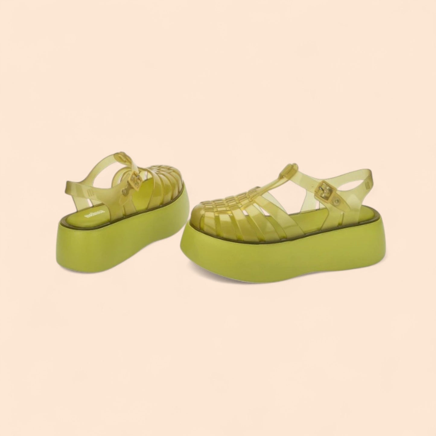 Sandalias Amarillas Plataforma Urban Flow