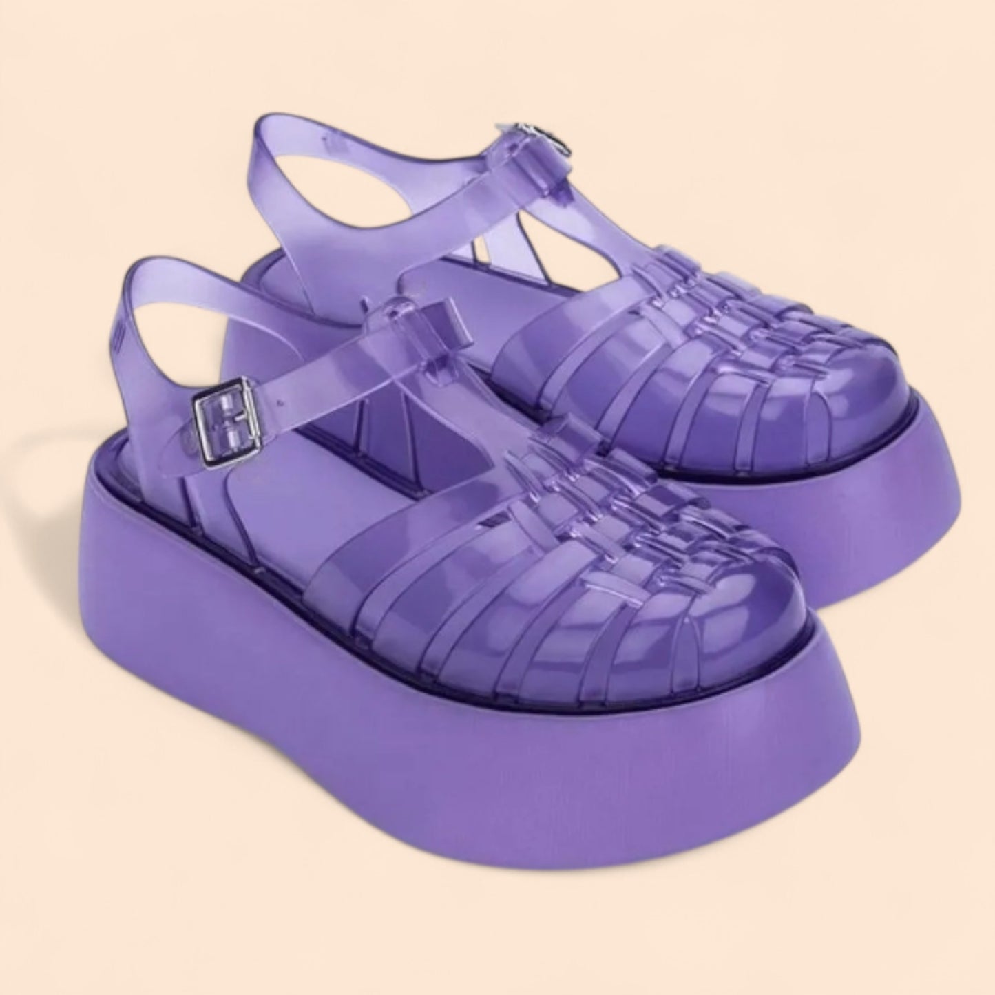 Sandalias Moradas Plataforma Melissa