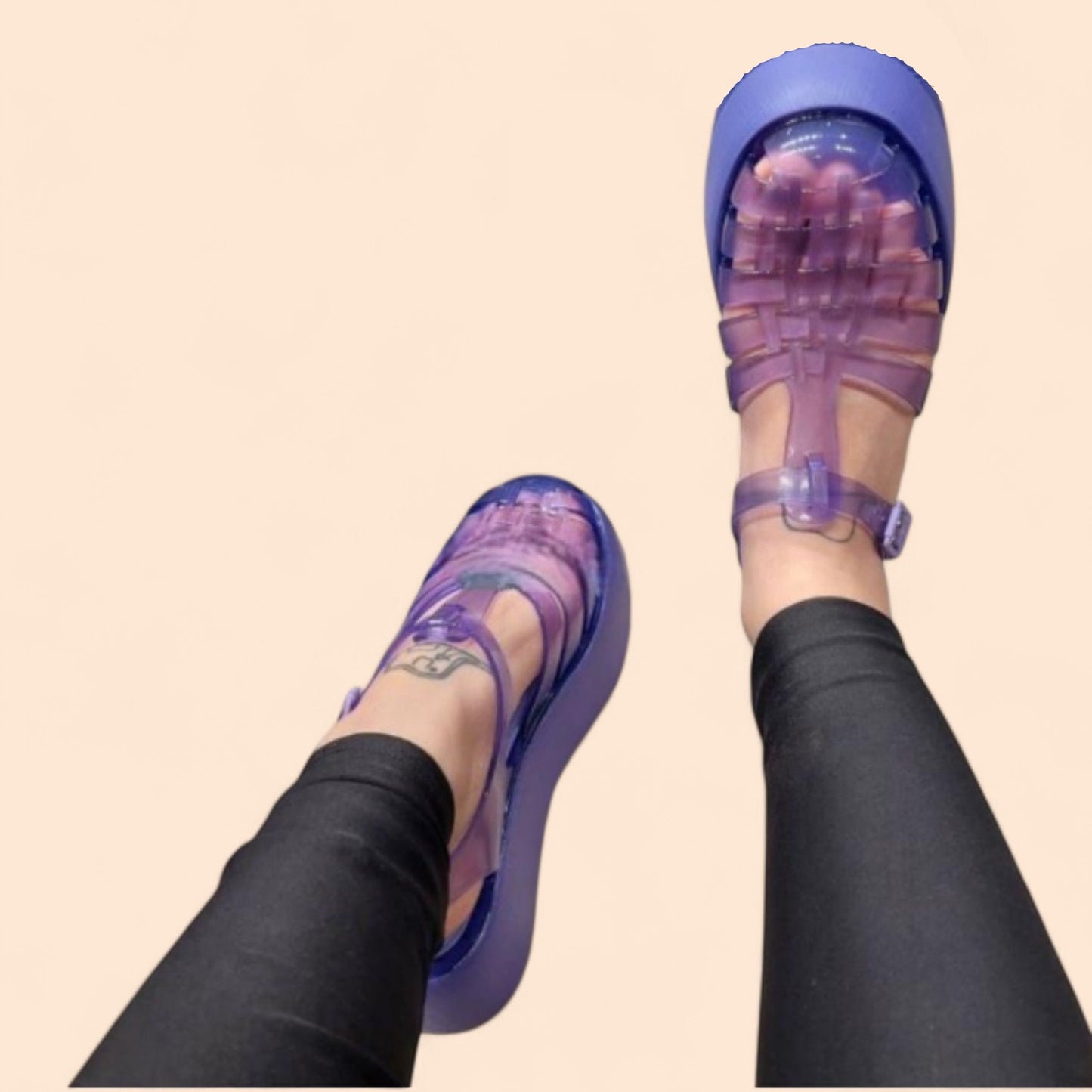 Sandalias Moradas Plataforma Melissa