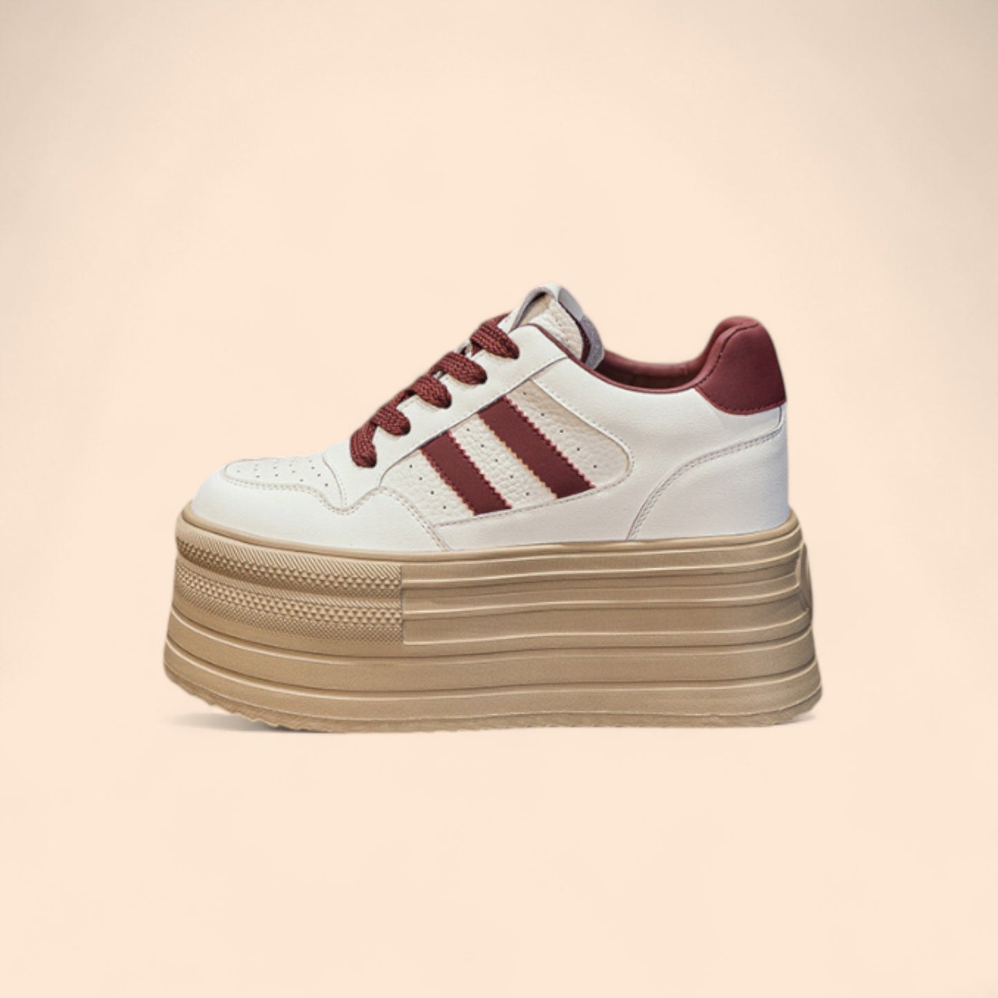 Zapatillas Rojas Mujer Plataforma Euforia