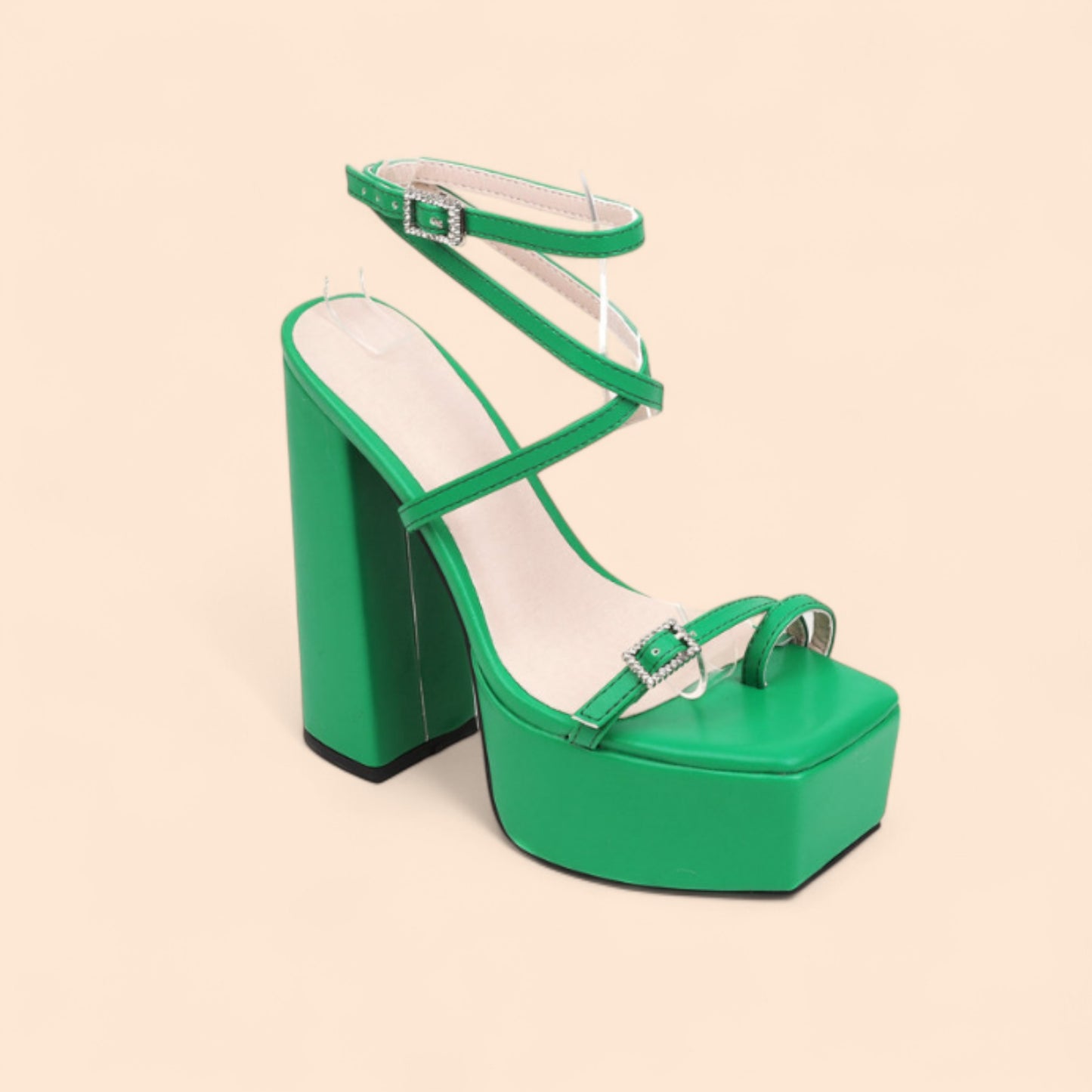 Sandalias Plataforma Verdes Divina Altura