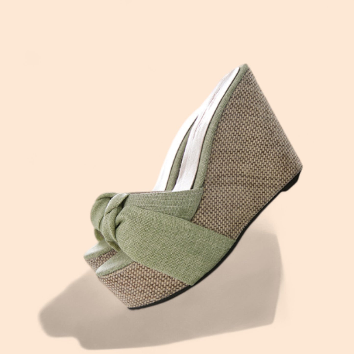 Sandalias Plataforma Verdes Aura Natural