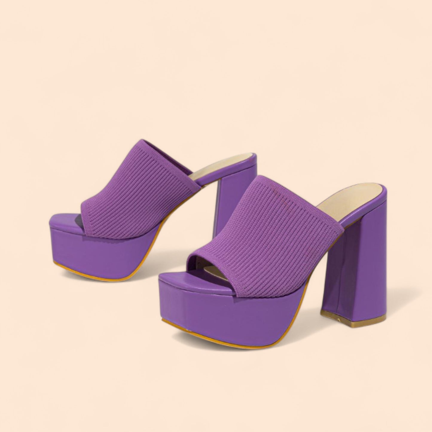 Sandalias Moradas Plataforma Purple Mood