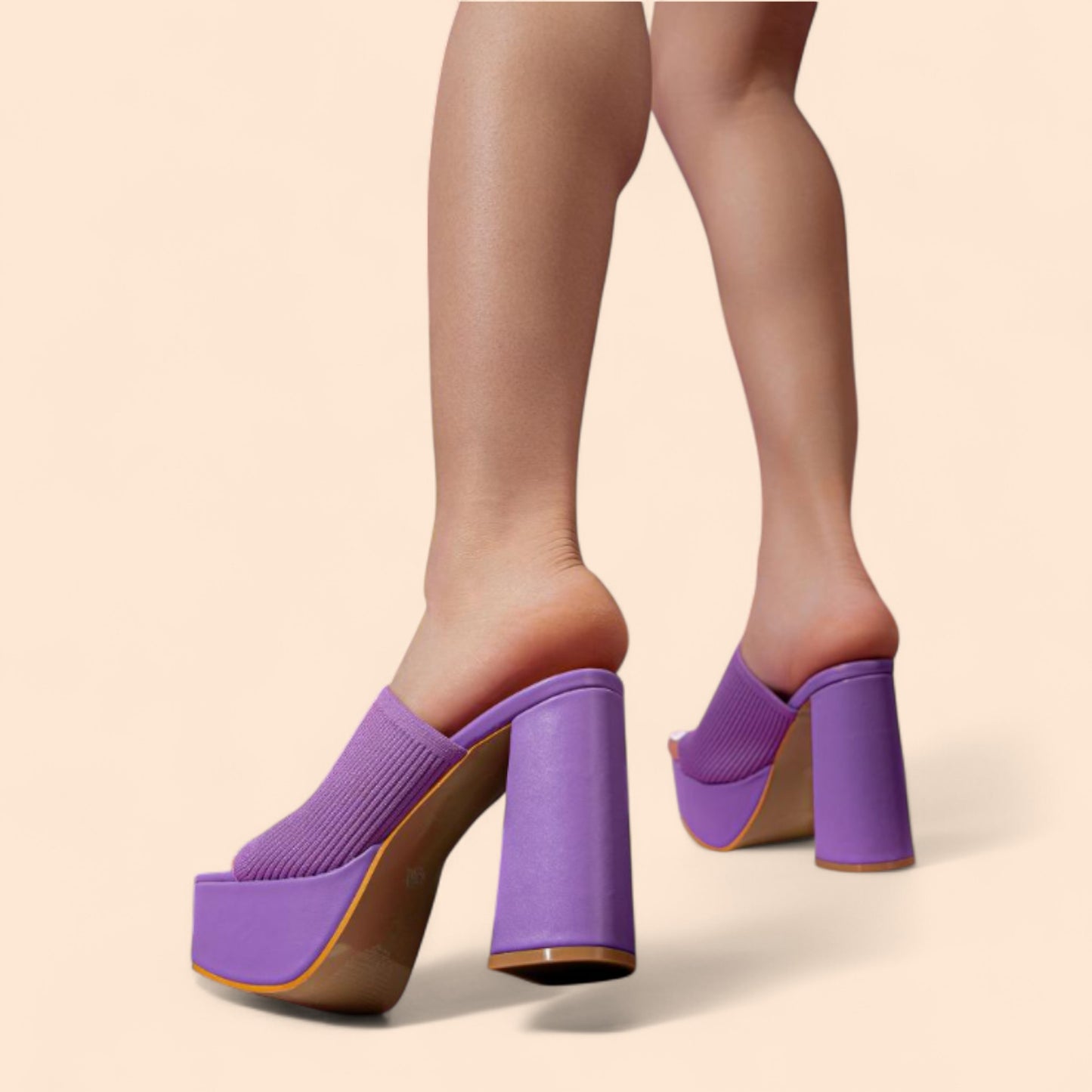 Sandalias Moradas Plataforma Purple Mood