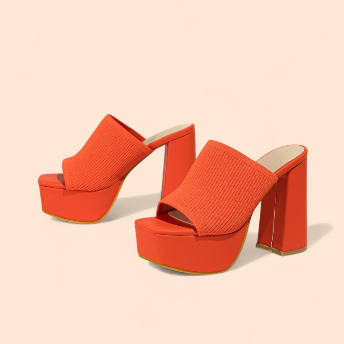Sandalias Plataforma Naranjas Marina Boom