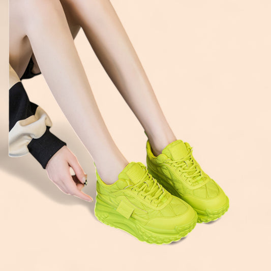 Zapatillas Plataforma Verdes Verde Neon
