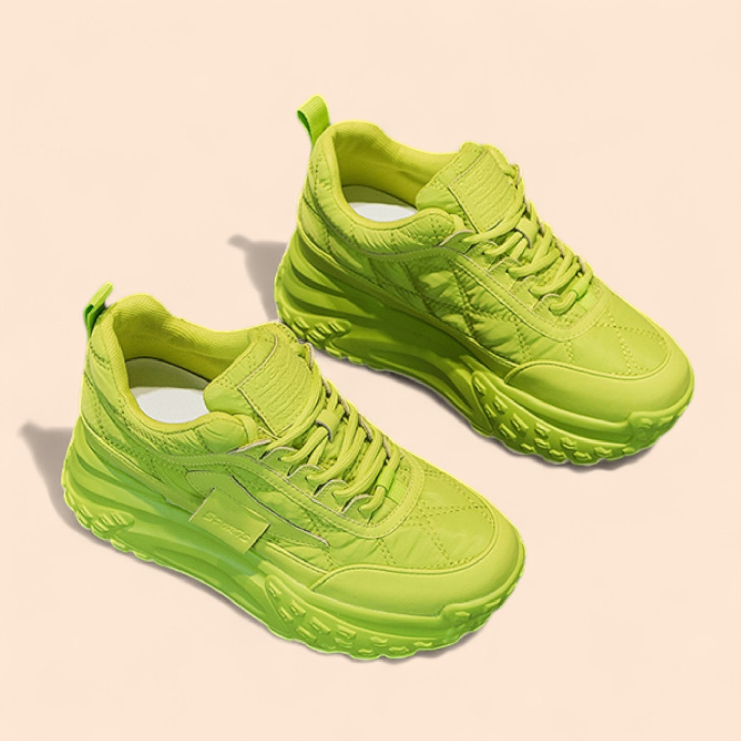 Zapatillas Plataforma Verdes Verde Neon