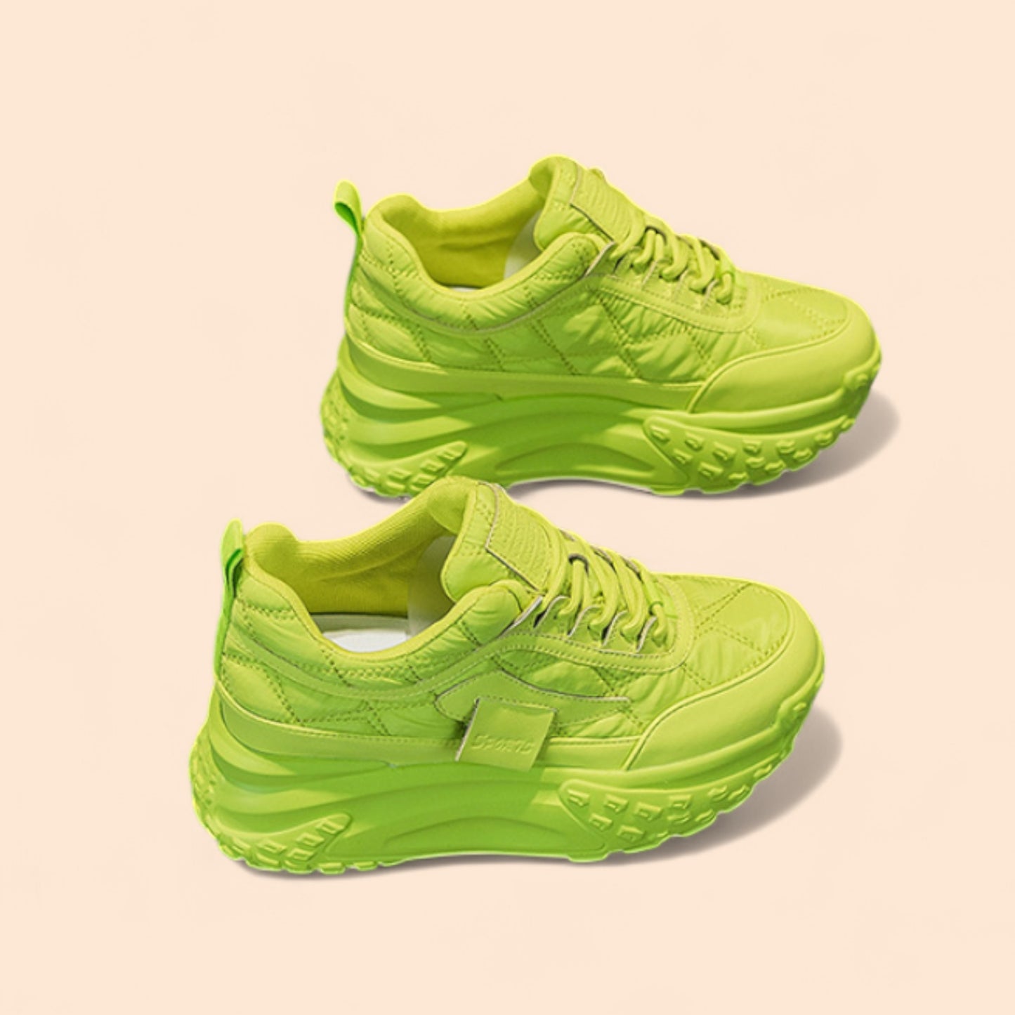 Zapatillas Plataforma Verdes Verde Neon