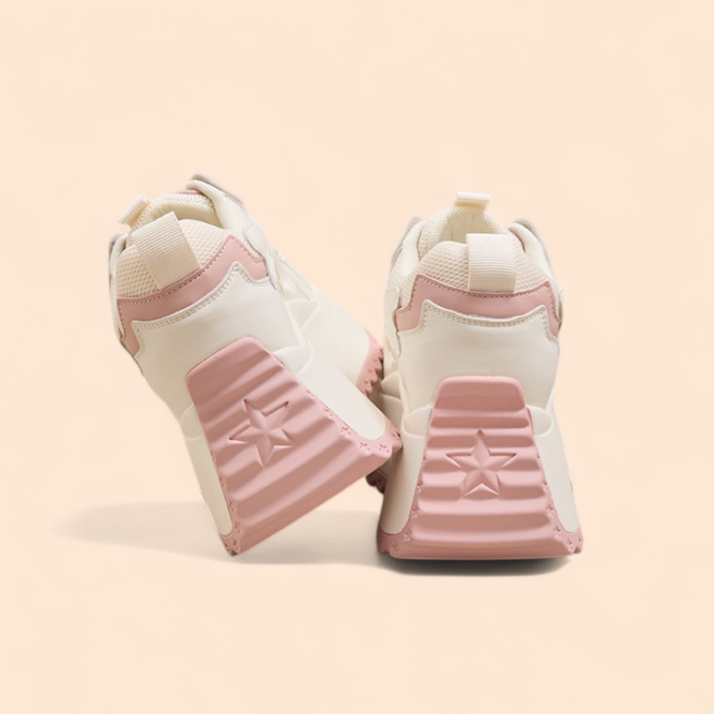 Zapatillas Rosas Plataforma Rosa Nube