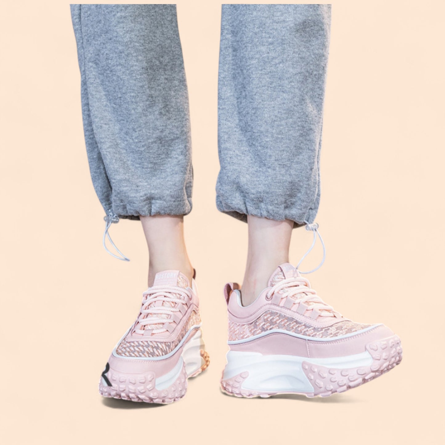 Zapatillas Rosas Plataforma Rosa Chic