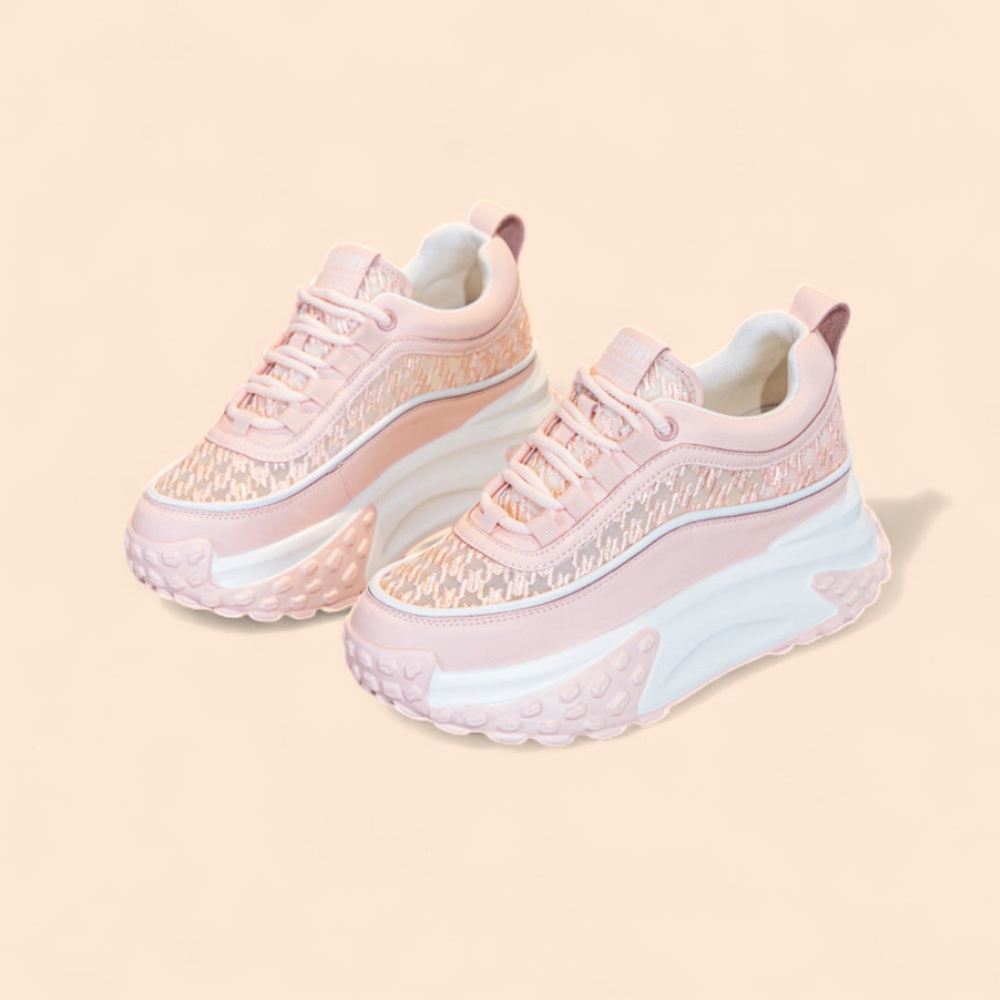 Zapatillas Rosas Plataforma Rosa Chic
